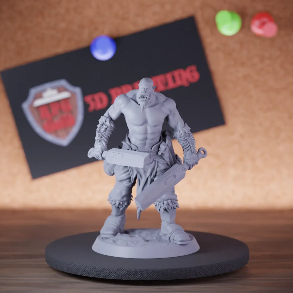 Orc 5e | DnD Orc Barbarian Sword Miniature