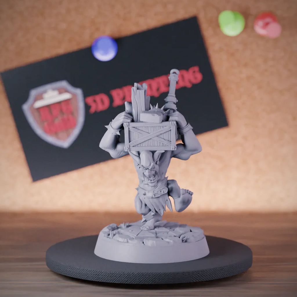 Orc 5e | DnD Baby Orc Smith Helper Miniature