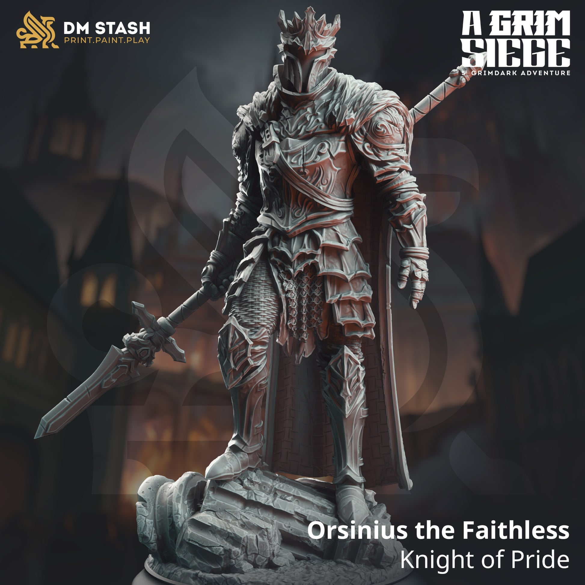 A Grim Siege Bundle | DnD Miniature Set | 32-75mm
