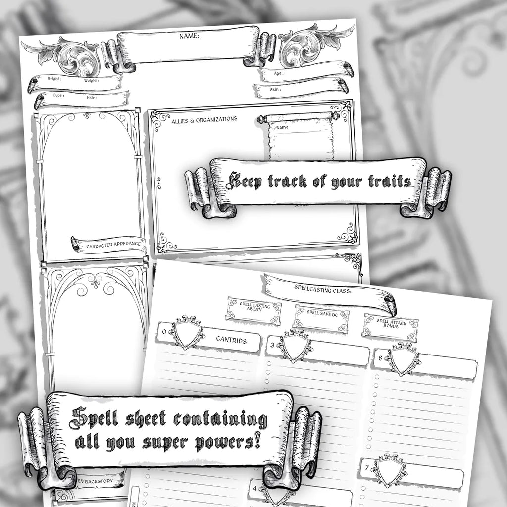 Printable DnD 5e Character Sheet PDF - Paladin | RPG Guild