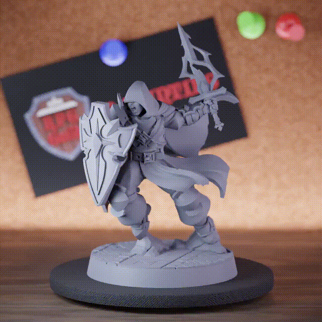 Paladin 5e | DnD Miniatur des Paladins „Erlösung durch Kapuzeneid“ 