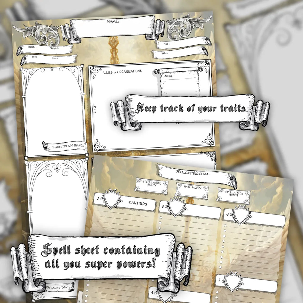 Printable DnD 5e Character Sheet PDF - Paladin | RPG Guild