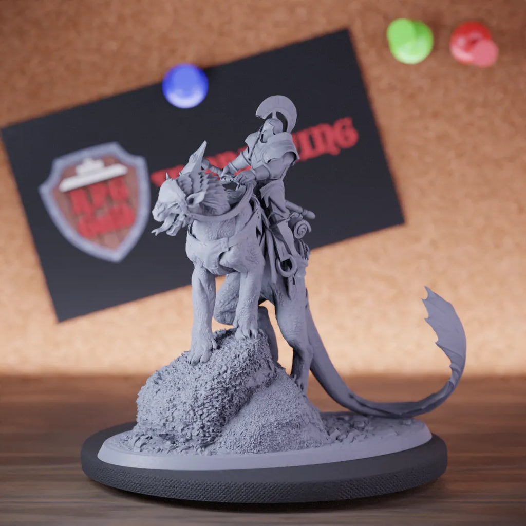 Paladin 5e | DnD Paladin Warrior Panthera Rider Miniature