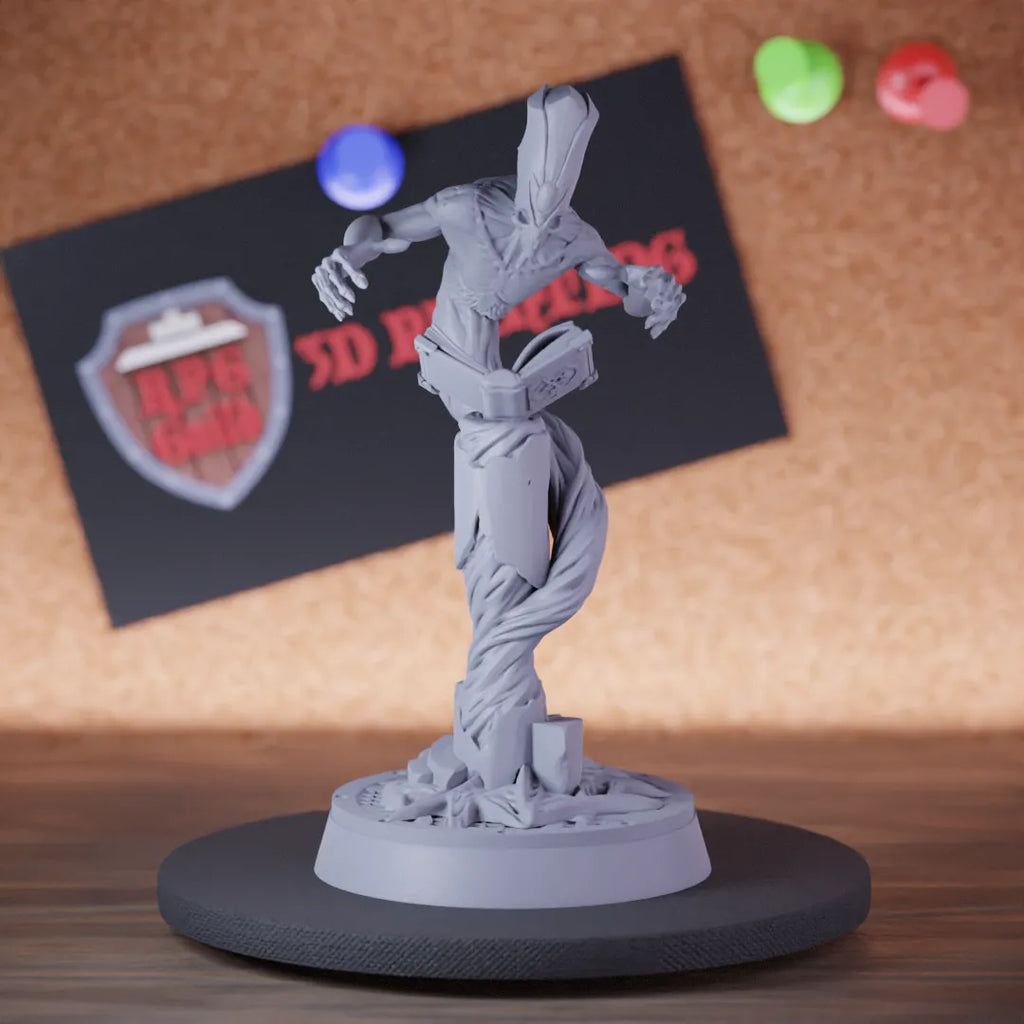 Highly detailed warlock priest aberration miniature of Priest, perfect for DnD 5e encounters, fantasy tabletop RPG campaigns, painting and display.