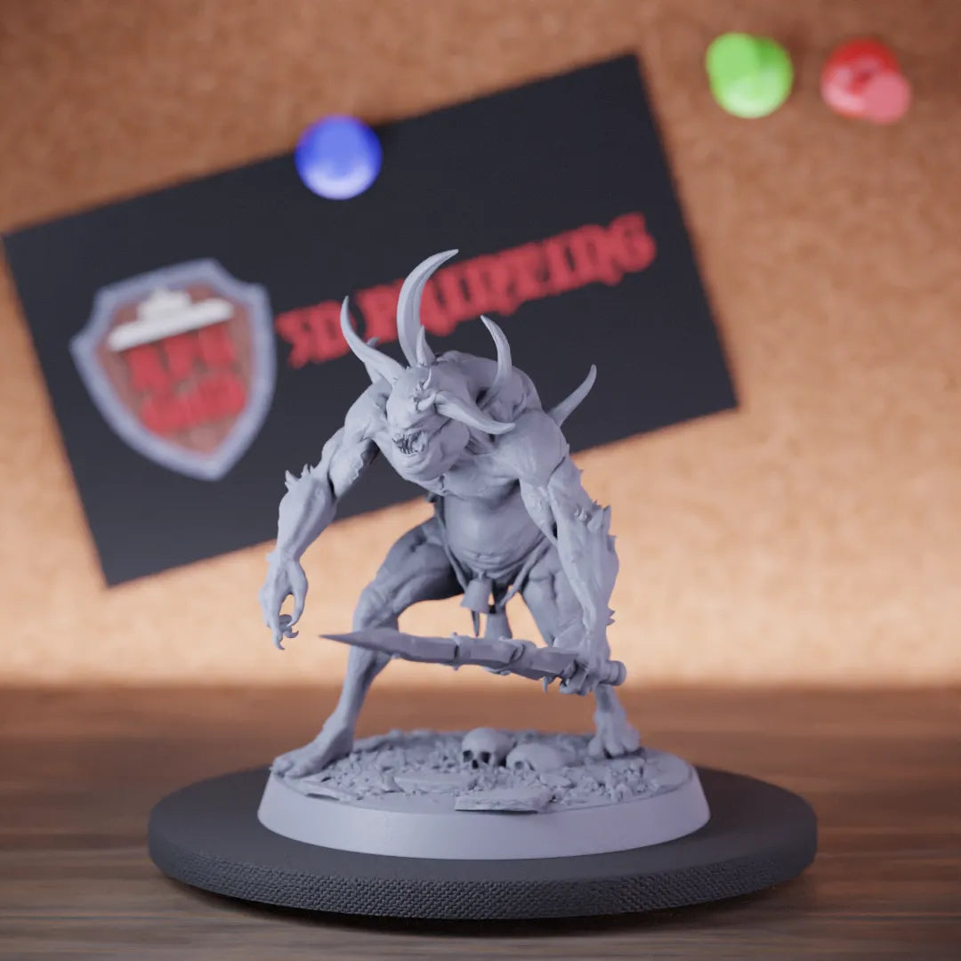 Demon 5e | DnD Demon Servant Hell Sword Miniature