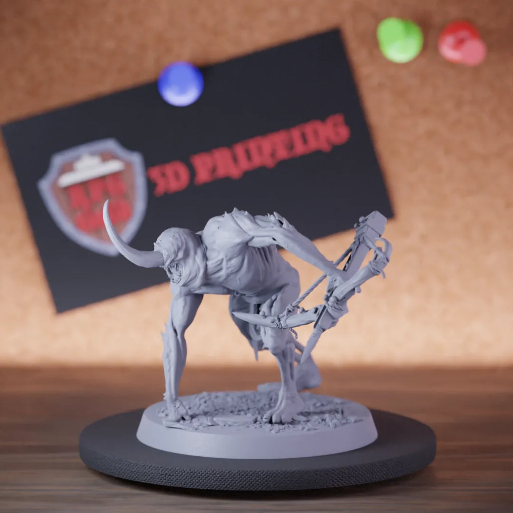 Demon 5e | DnD Demon Horror Warrior Crossbow Miniature