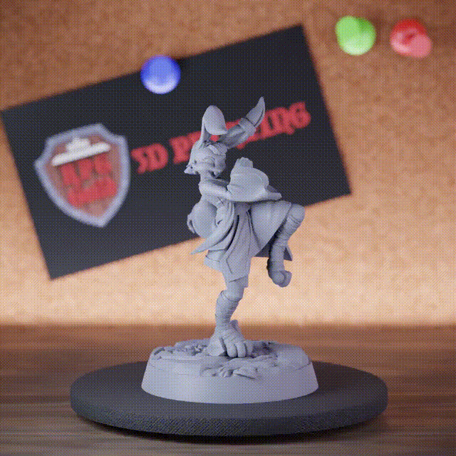 Rabbitfolk 5e | DnD Harengon Rabbitfolk Monk Miniature