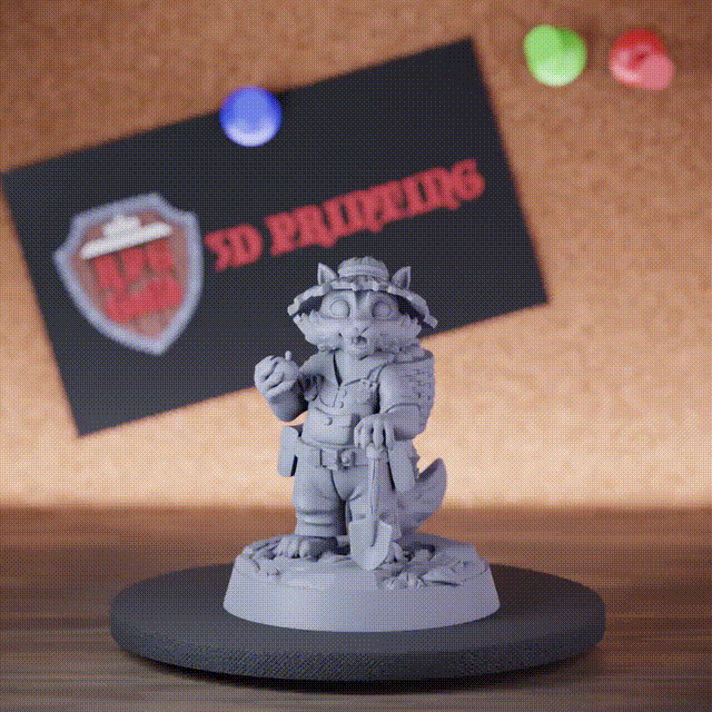Waschbär 5e | DnD Bauer NPC Miniatur 