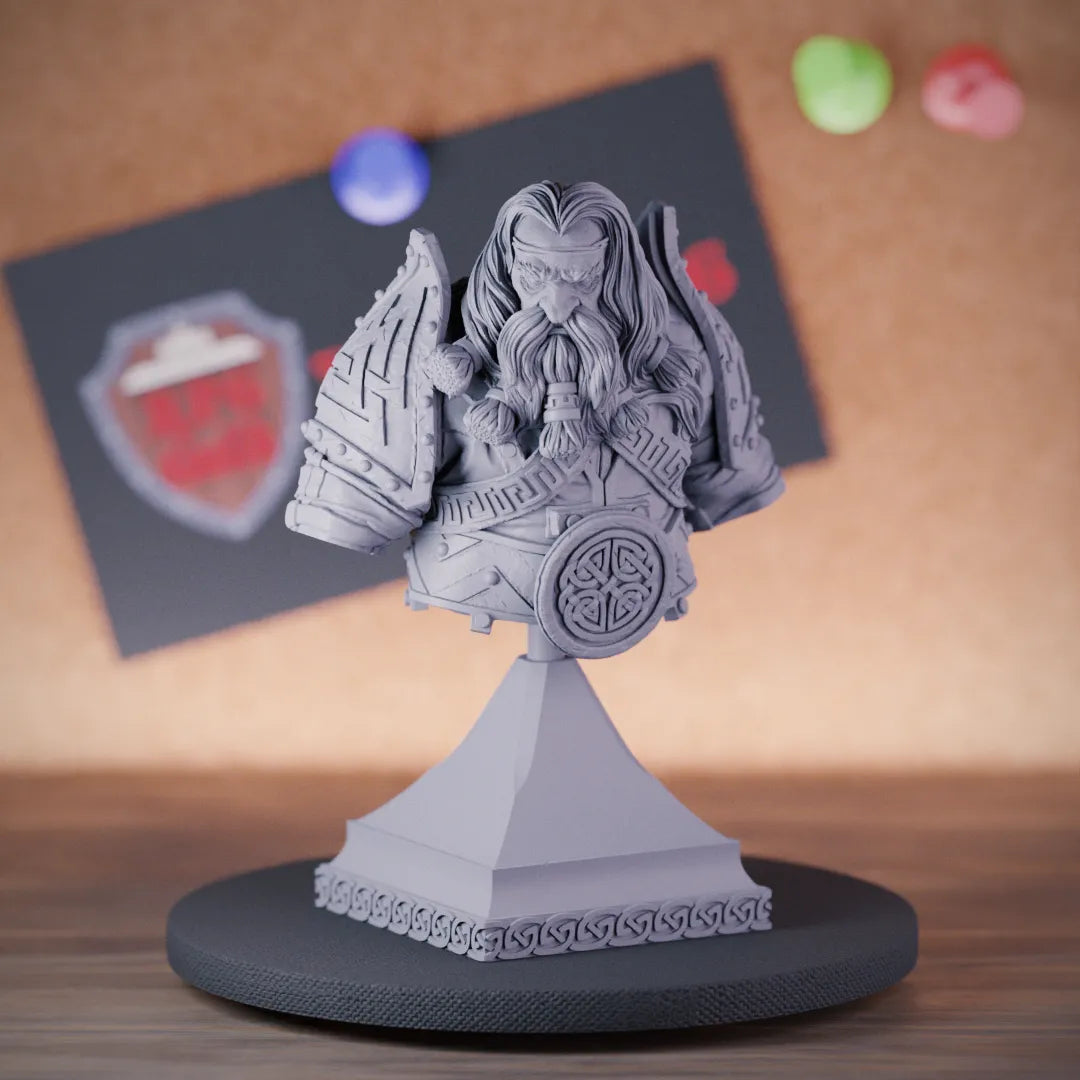 Rune Knight Dwarf Bust | DnD Dwarf Miniature