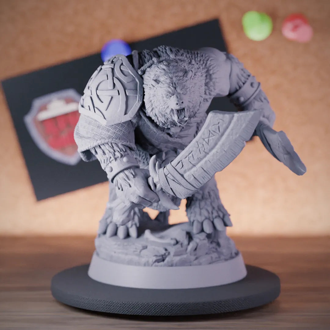 Werebear 5e | DnD Werebear Barbarian Warrior Miniature