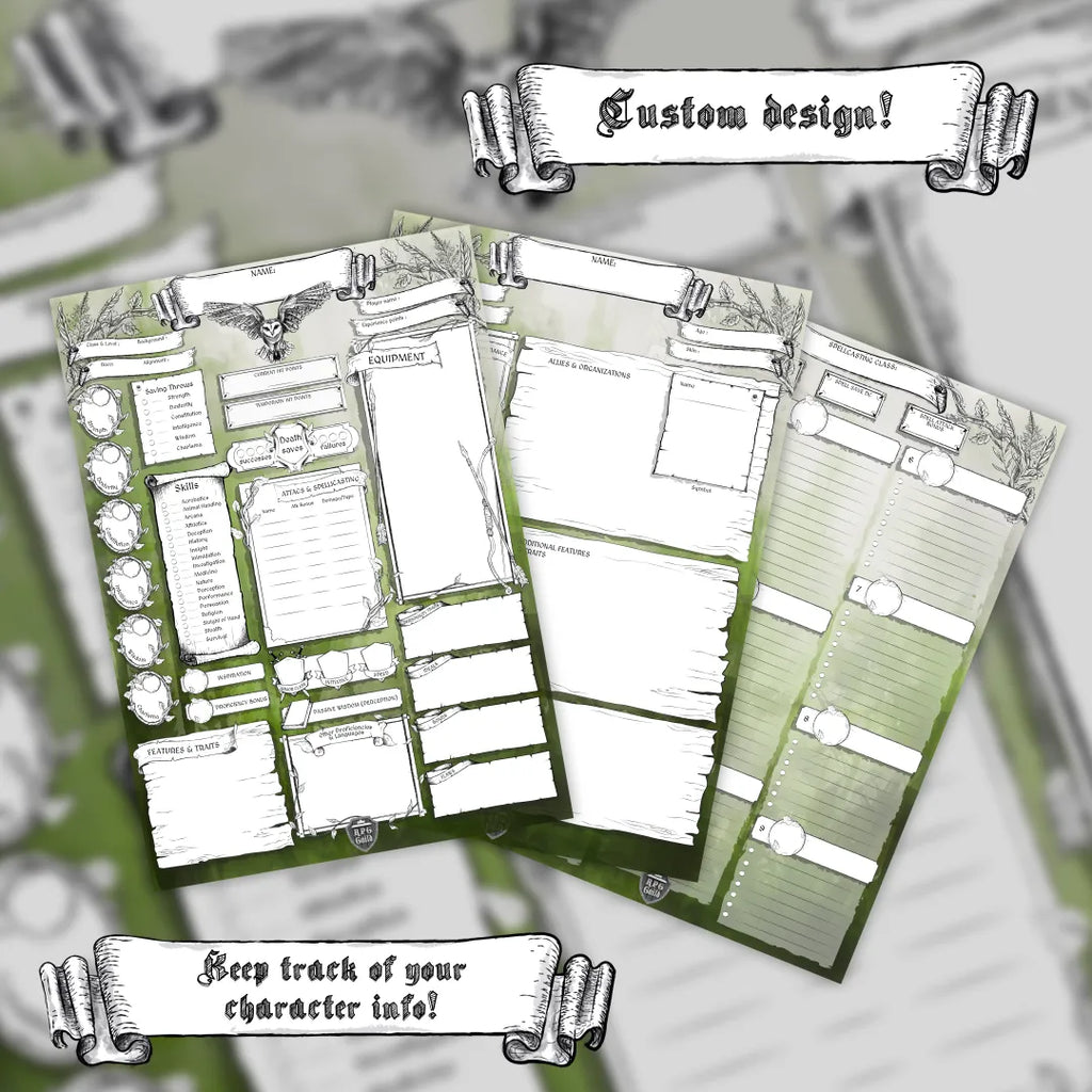 Printable DnD Character Sheet 5e PDF - Ranger | RPG Guild