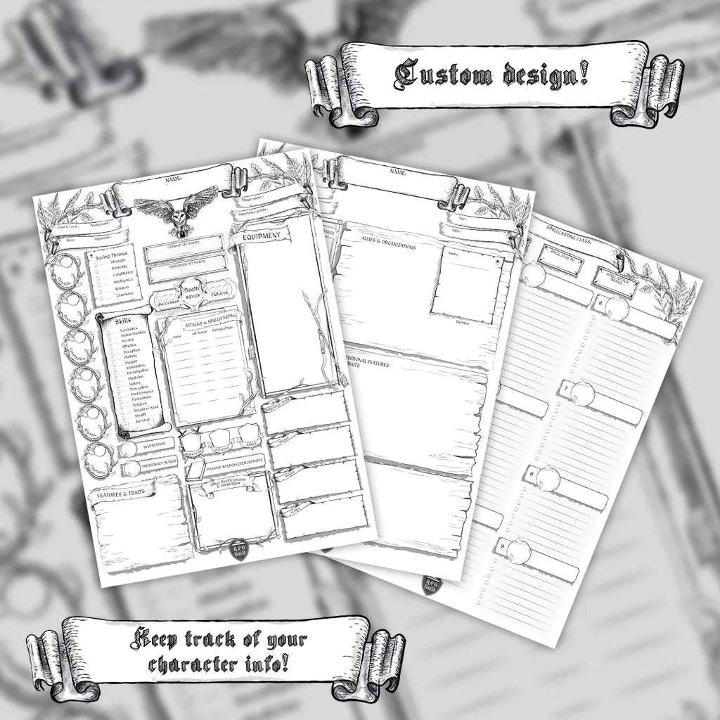Printable DnD Character Sheet 5e PDF - Ranger | RPG Guild