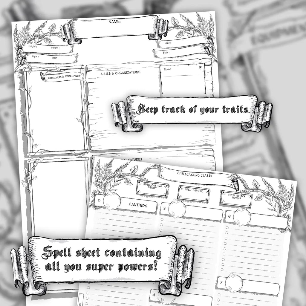 Printable DnD Character Sheet 5e PDF - Ranger | RPG Guild