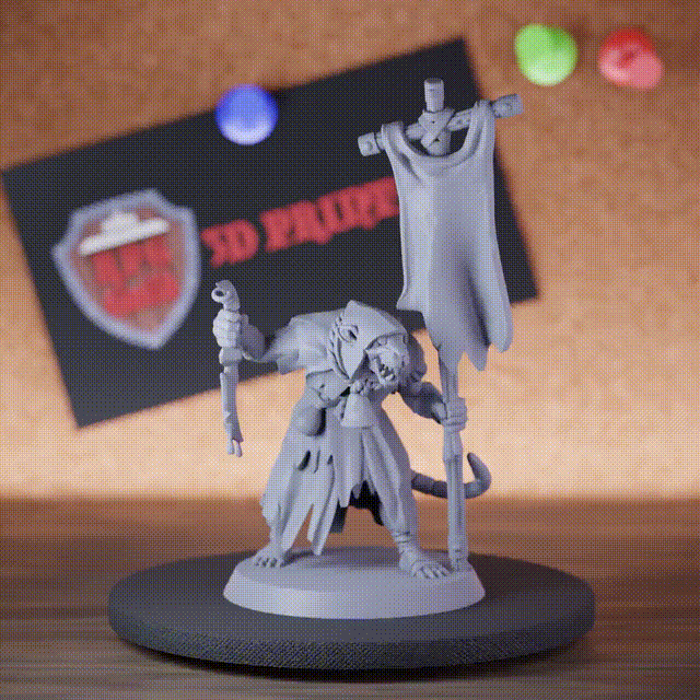 Ratmen 5e | DnD Ratmen Shaman Cultist Miniature