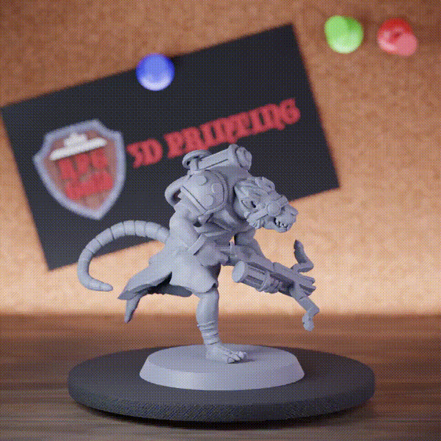 Rattenmenschen 5e | DnD Toxische Rattenmenschen-Waldläufer-Miniatur 