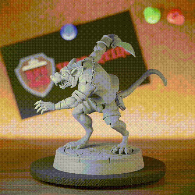Ratmen 5e | DnD Dagger Slash Rogue Ratmen Miniature