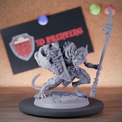 Ratmen 5e | DnD Ratmen Fighter Battlemaster Miniature