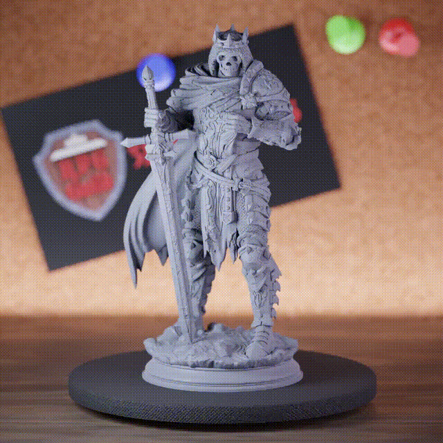 Skeleton 5e | DnD Undead Monarch Ridan the Everlasting Miniature