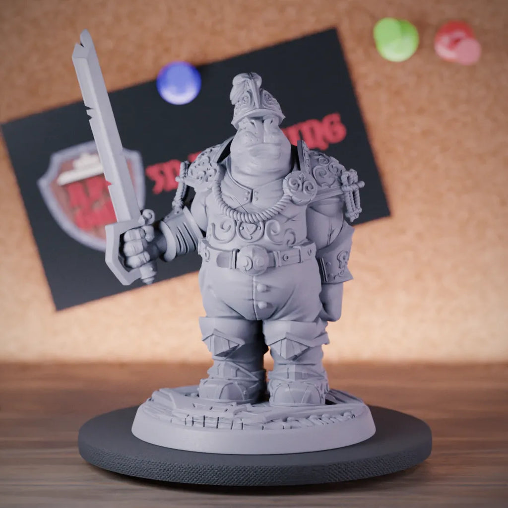 Giff 5e | DnD Giff Honored Soldier Sword Miniature