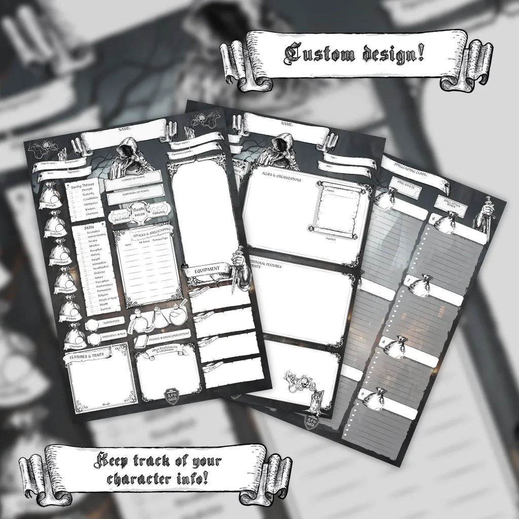 Printable DnD Character Sheet 5e | Rogue