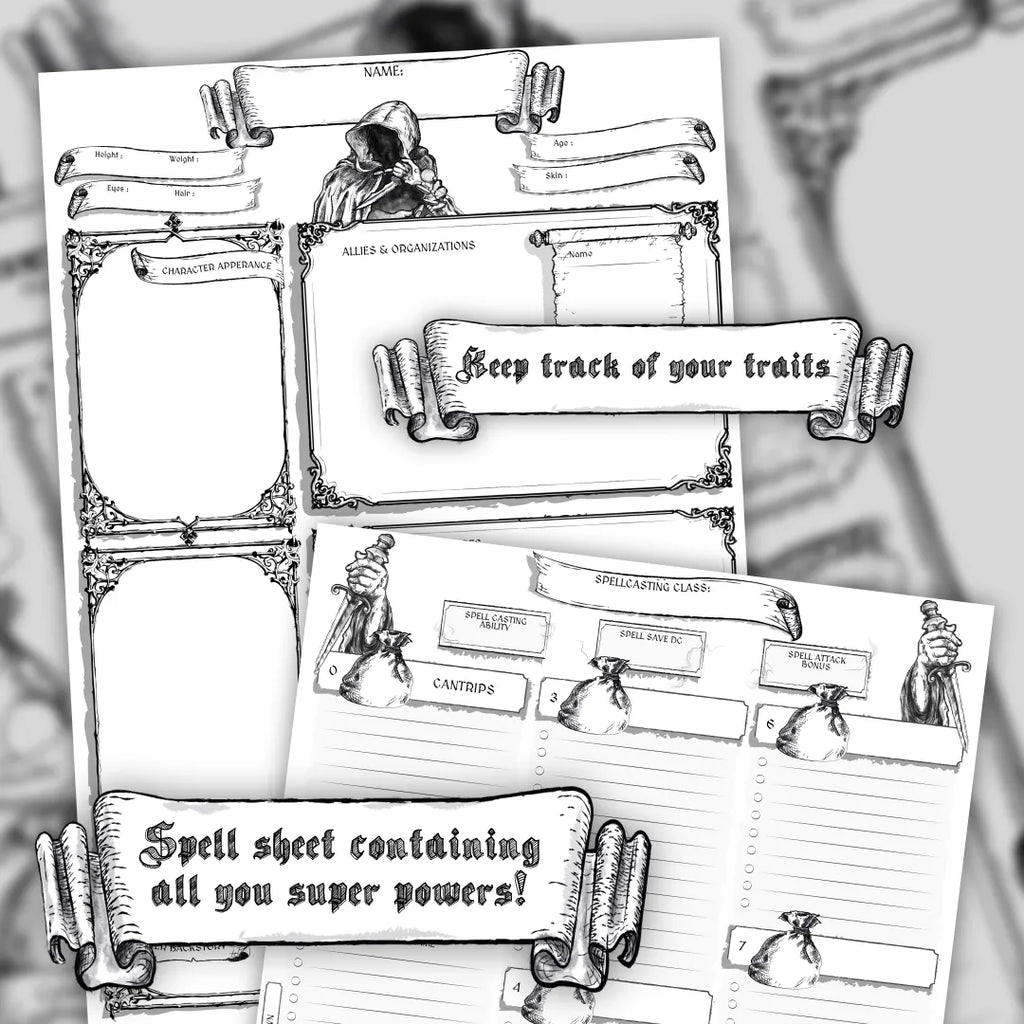 Printable DnD Character Sheet 5e | Rogue