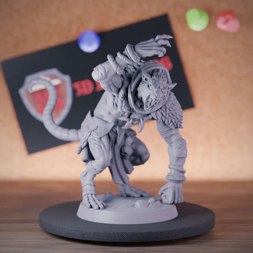 Ratmen 5e | DnD Ratmen Brute Fighter Miniature