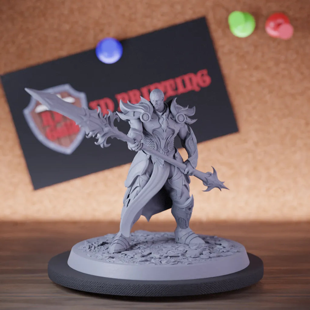 Knight 5e | DnD Knight Armored Defender Spear Miniature