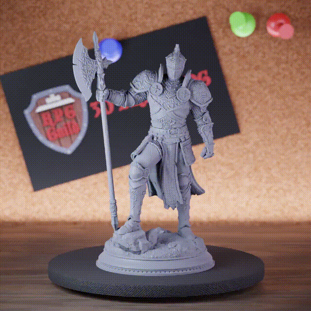 Knight 5e | DnD Royal Knight Halberd Miniature