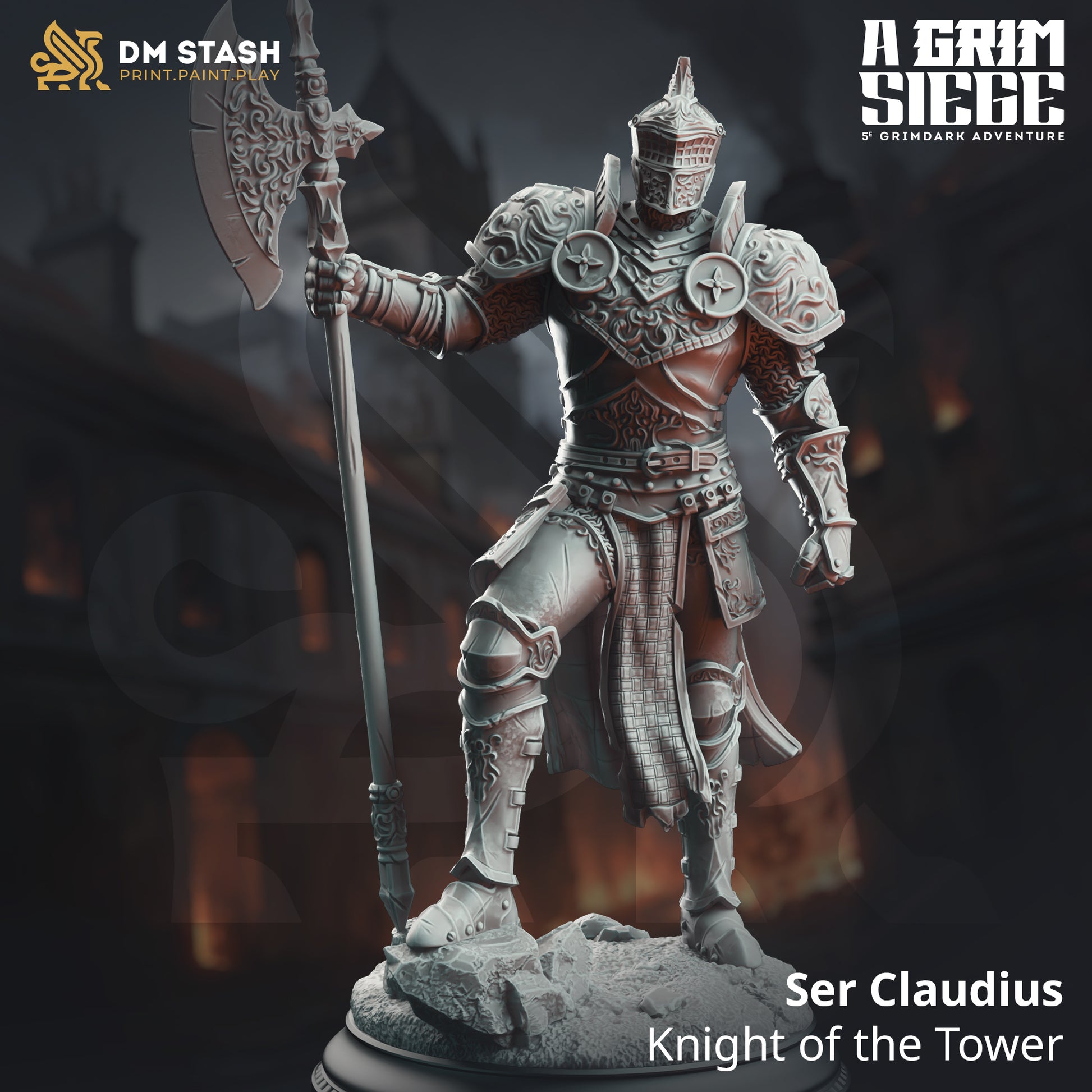 A Grim Siege Bundle | DnD Miniature Set | 32-75mm