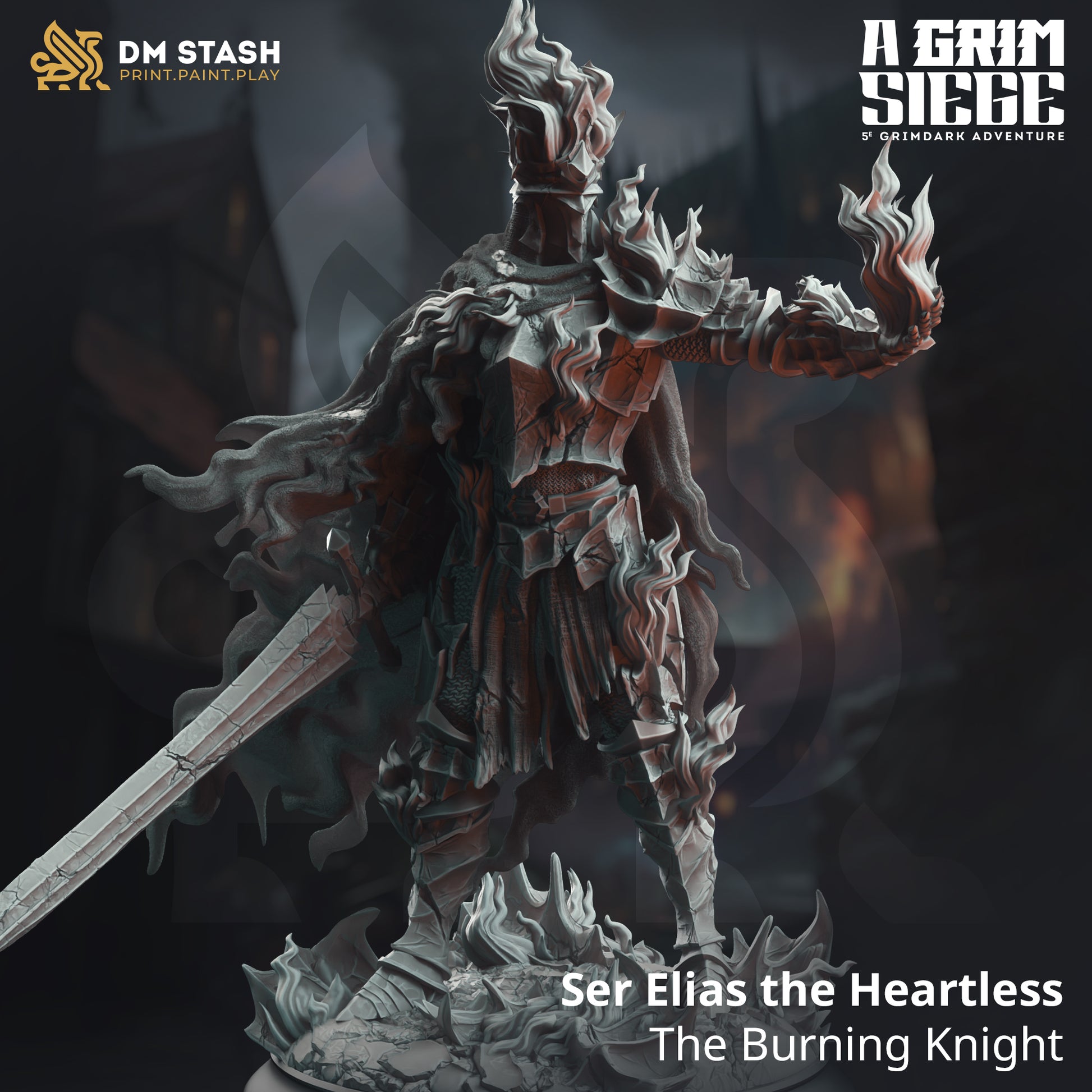 A Grim Siege Bundle | DnD Miniature Set | 32-75mm