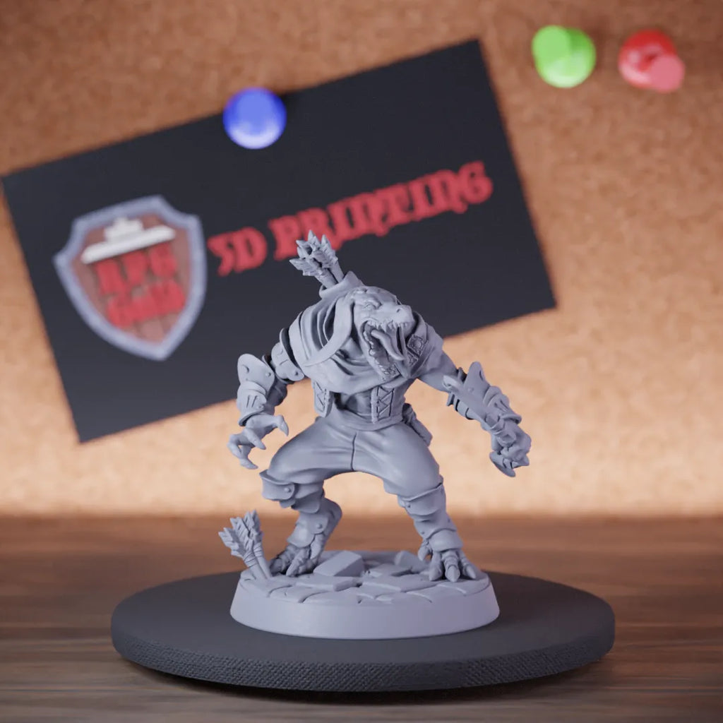 Kobold 5e | DnD Desert Kobold Defender Archer Miniature