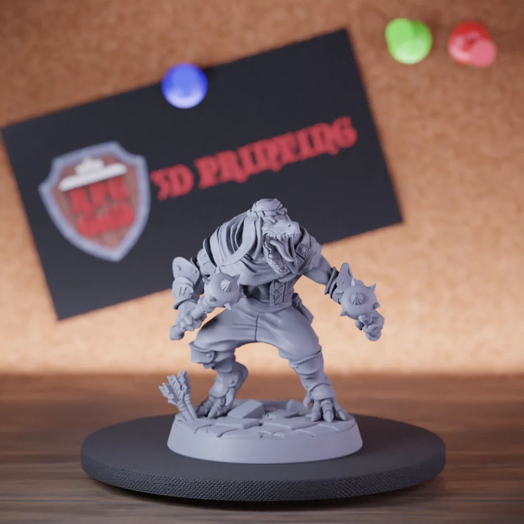 Kobold 5e | DnD Desert Kobold Double Mace Miniature
