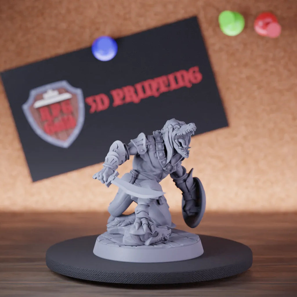 Kobold 5e | DnD Desert Kobold Falchion Miniature