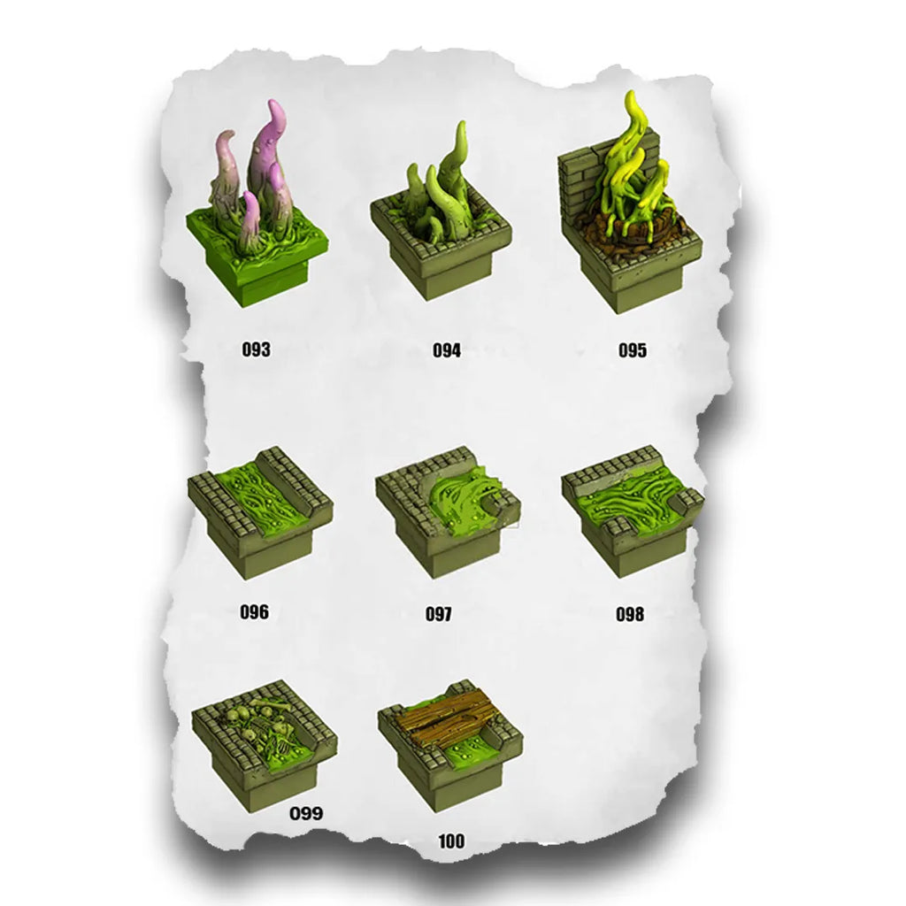 DnD Terrain Tiles | Modular Toxic Sewer Dungeon #12