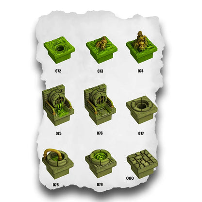 DnD Terrain Tiles | Modular Toxic Sewer Dungeon #9