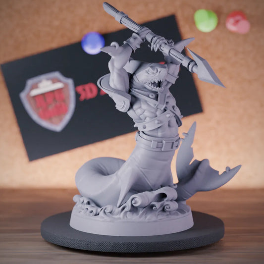 Sharkfolk 5e | DnD Sharkfolk Underwater Soldier Miniature