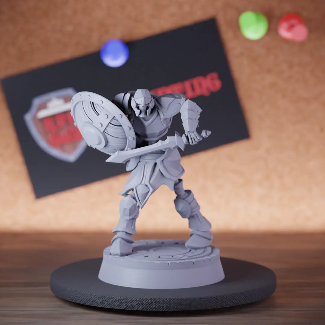Skeleton 5e | DnD Armored Skeleton Knight Sword Miniature