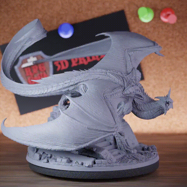 Drache 5e | DnD Antiker Silberdrache Miniatur