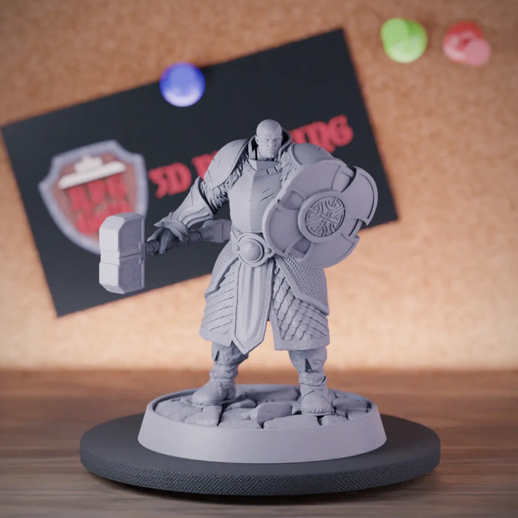 Knight 5e | DnD Knight Armored Paladin Hammer Miniature