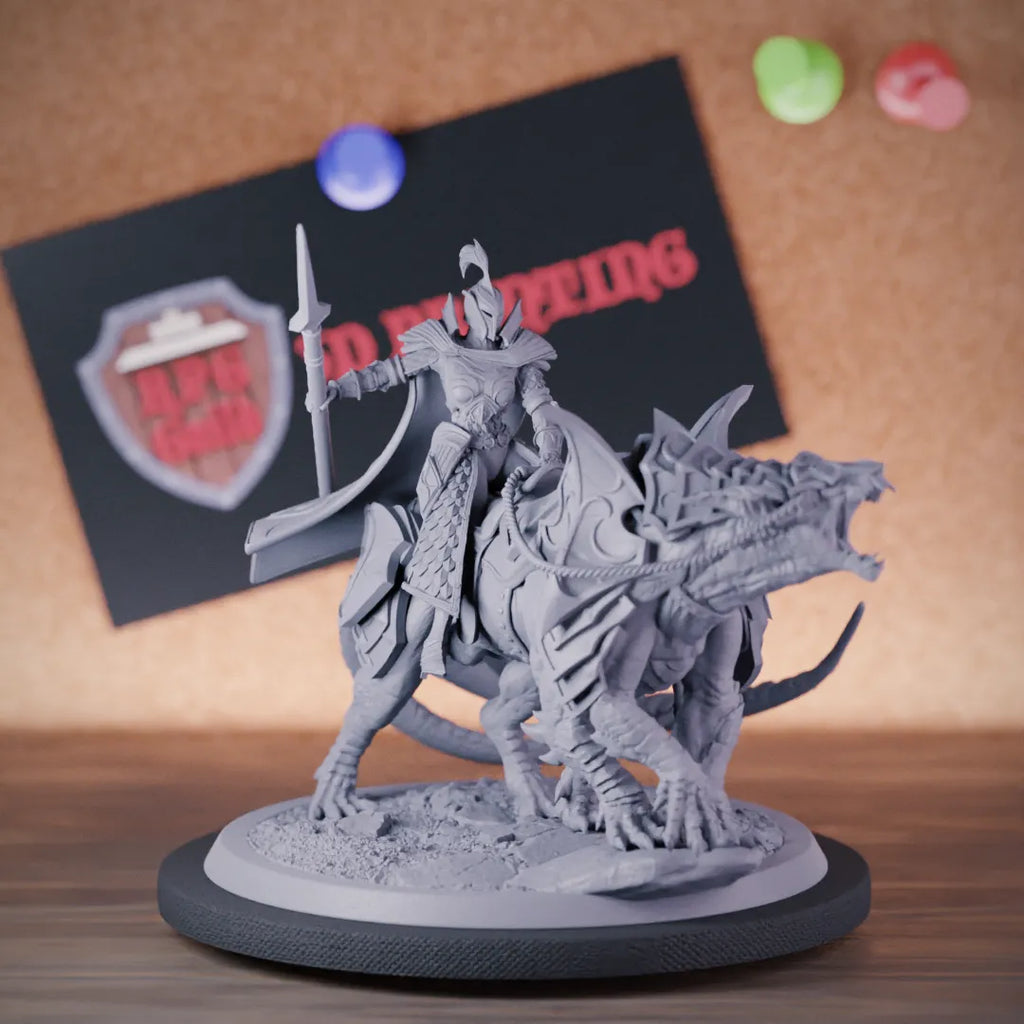 Elf 5e | DnD Elf Fighter Spearman Cavalier Miniature