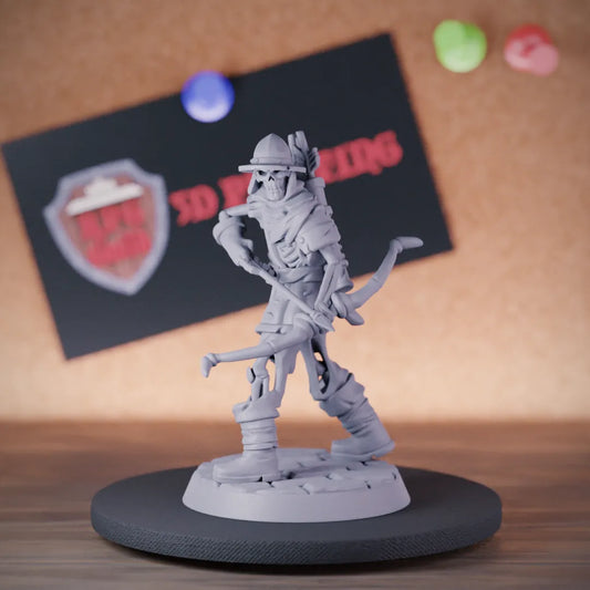 Skeleton 5e | DnD Skeleton Archer Bow Guard Miniature