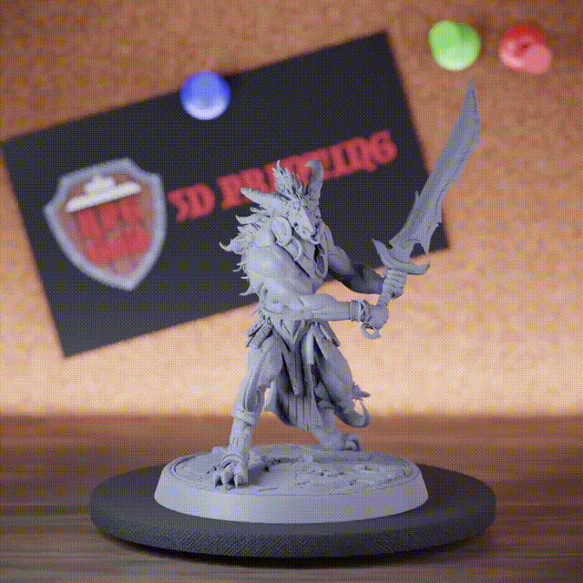 Dämon 5e | DnD Infanterie Skorath Langschwert Dämonenminiatur