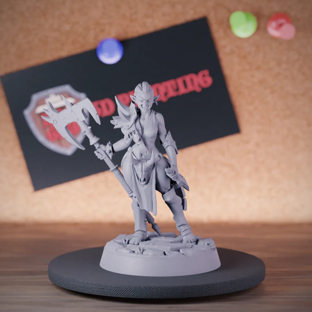 Orc 5e | DnD Female Orc Fighter Savage Miniature