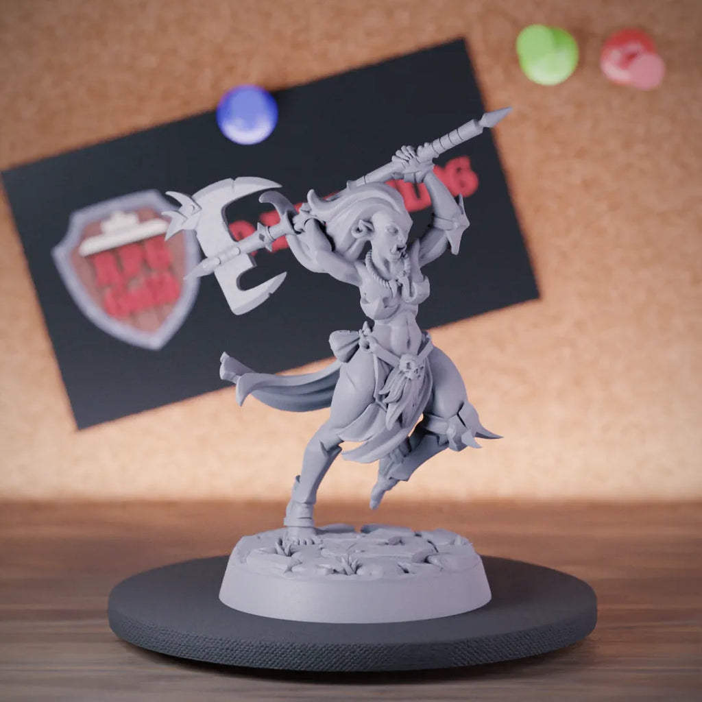 Half Orc 5e | DnD Female Half Orc Warrior Miniature