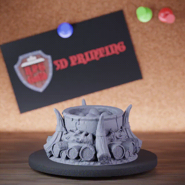 Skullcandy 5e | DnD Goblin Cook Pit Terrain Miniature