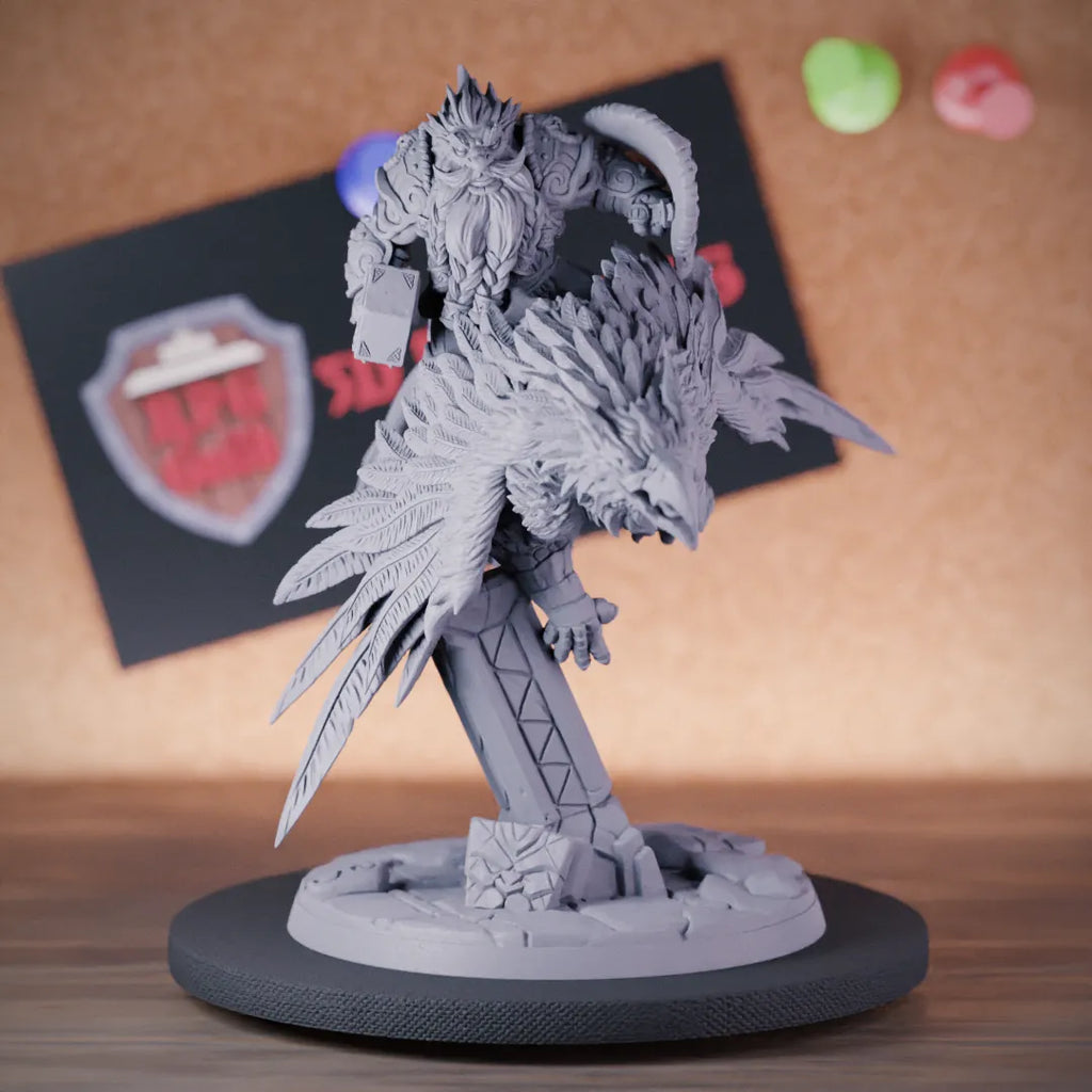 Dwarf 5e | DnD Dwarf Champion Gryphon Cavalier Miniature