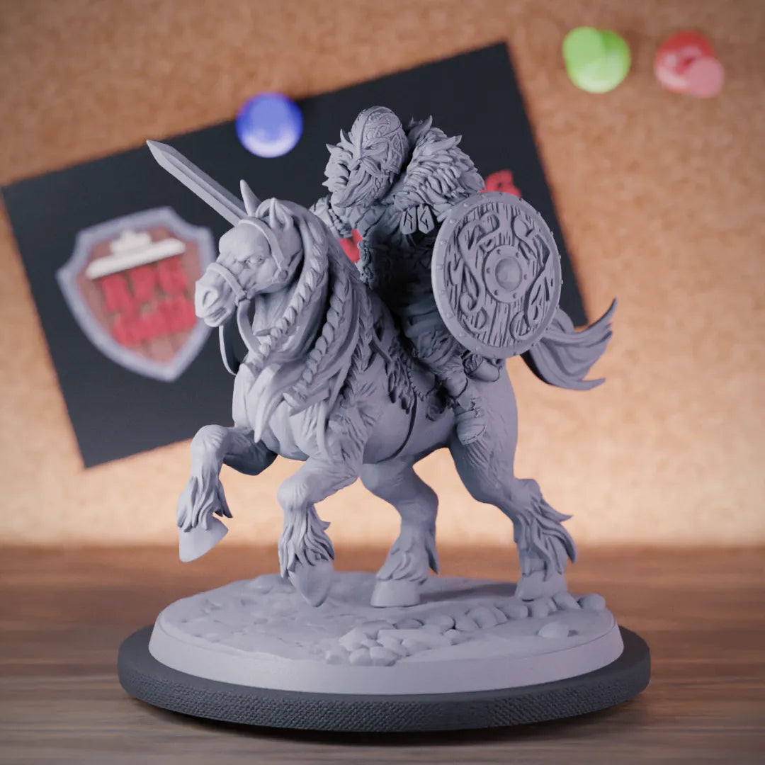 Fighter 5e | DnD Fighter Northman Viking Horseman Miniature