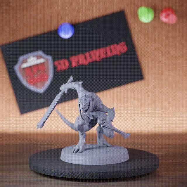 Lizardfolk 5e | DnD Infantry Swords Rogue Miniature