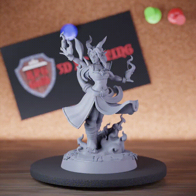 Sorcerer 5e | DnD Tiefling Spellsinger Sorcerer Miniature