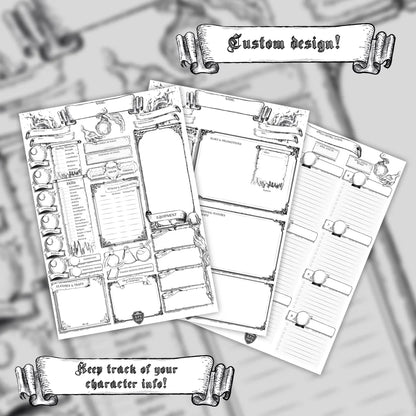 Printable DnD Character Sheet 5e | Sorcerer